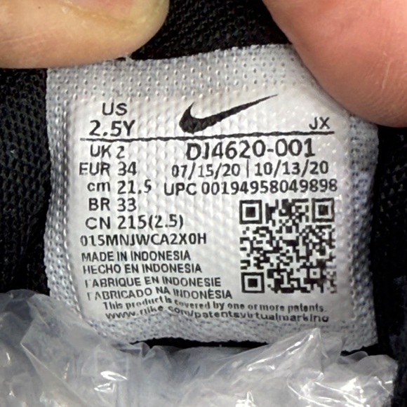 (S0)Nike Air Max Plus 2020, Black, Team Orange, Grey,Sz 2.5Y Big Kid(DJ4620-001) - Picture 5 of 12